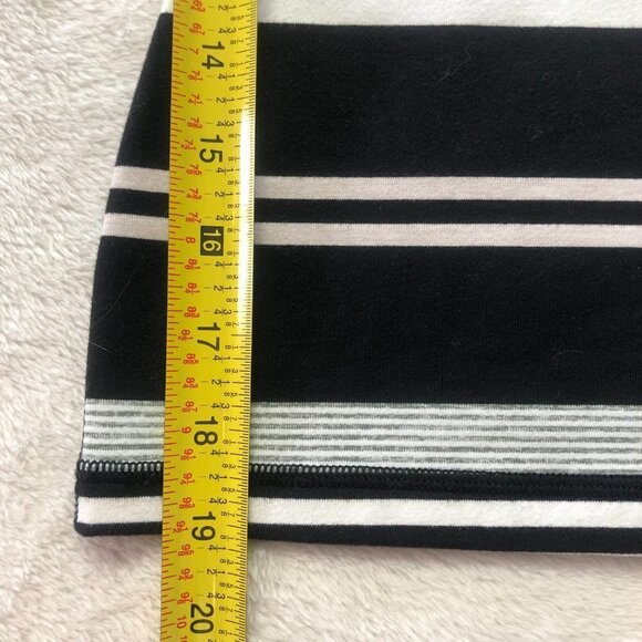 LULULEMON Power Y Tank *Luon Groovy Stripe Static Wave Dune / Black Size 6 - Picture 8 of 9